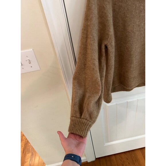 The Group Babaton Womens Adichie Brown Merino Wool Turtleneck Sweater Sz M - Picture 4 of 7